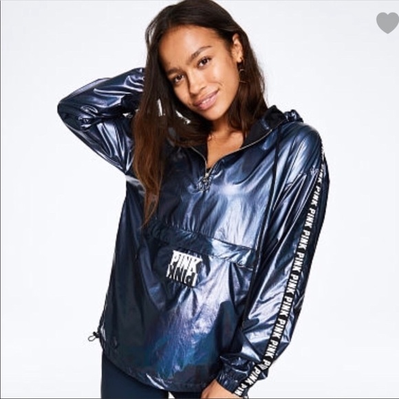 💖 Victoria Secret PINK Metallic Shining Jacket Winter - Picture 1 of 8